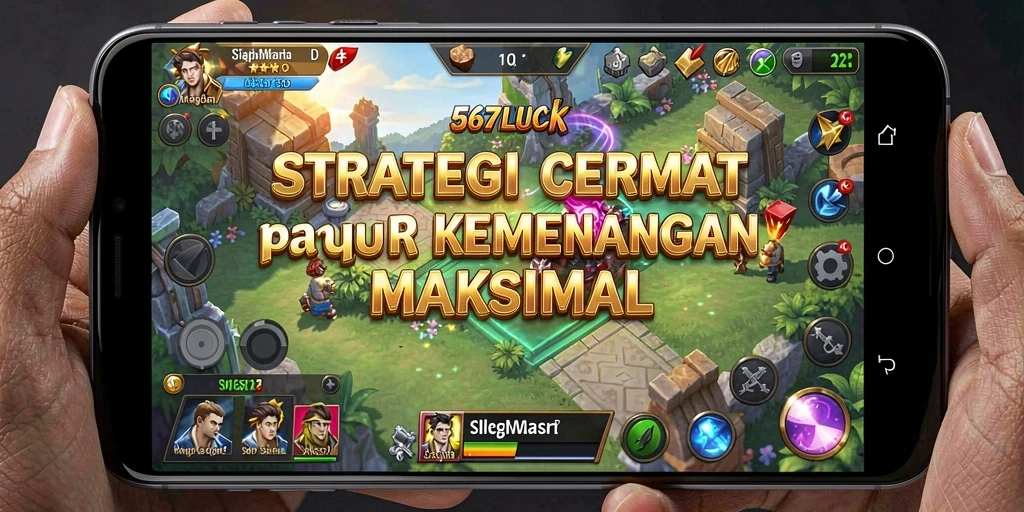Tampilan menarik dari gameplay strategis 567LUCK saat bertempur.