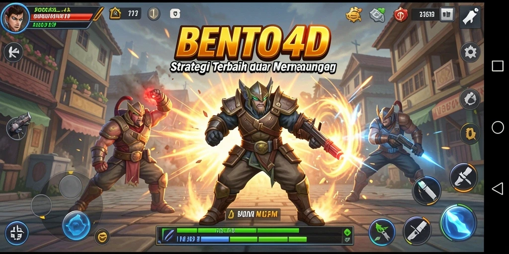 Screenshot gameplay BENTO4D menunjukkan aksi strategi yang mendebarkan.