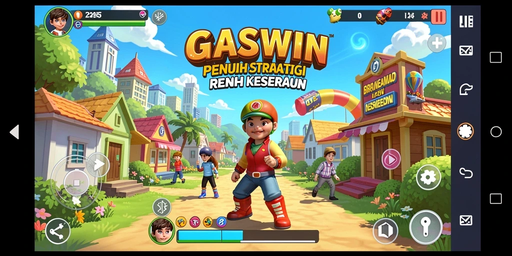 Tampilan seru dari gameplay GASWIN yang penuh aksi dan tantangan.