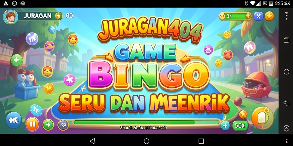 Tampilan gameplay Bingo yang seru dan interaktif di JURAGAN404.