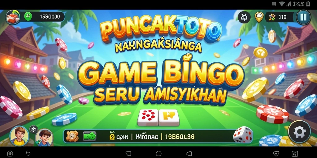 Tampilan gameplay seru dari PUNCAKTOTO yang menampilkan Bingo.