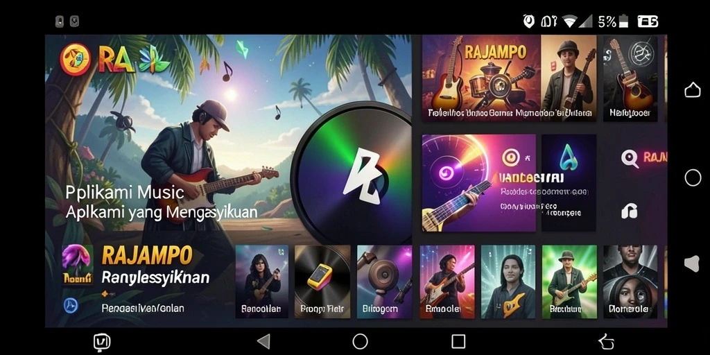 Tampilan gameplay RAJAMPO yang seru dan interaktif.