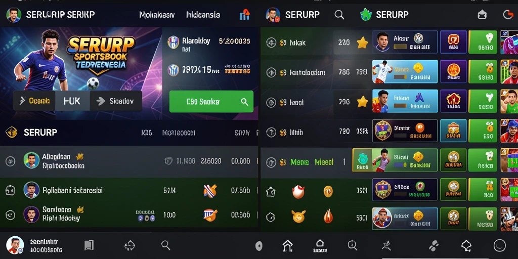 Screenshot SERURP menampilkan pengalaman taruhan olahraga yang interaktif dan menarik.